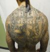 man full back tattoo